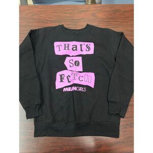Mean Girls “That’s So Fetch” Black Crewneck Pullover Sweatshirt Size X-Small